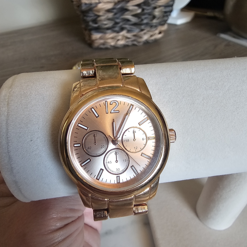 Merona Rose Gold Tone Women's Bracelet Watch